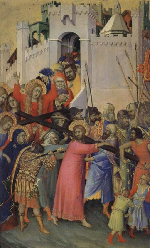 Simone Martini Jesus crucified like back china oil painting image